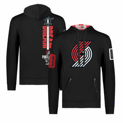Portland Trail Blazers FISLL x Black History Collection Unisex Pullover Hoodie - Black discount