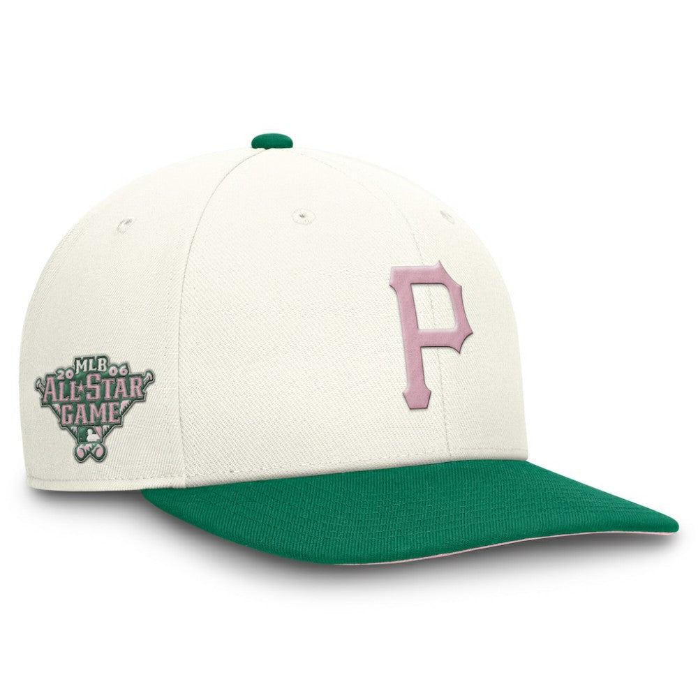 Pittsburgh Pirates Sail Pro Performance Snapback Hat - Cream/Green | Nike