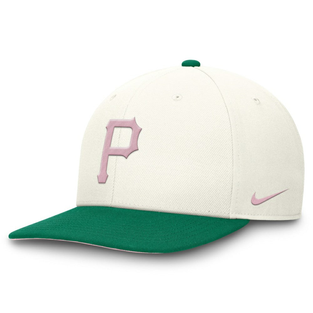 Pittsburgh Pirates Sail Pro Performance Snapback Hat - Cream/Green | Nike