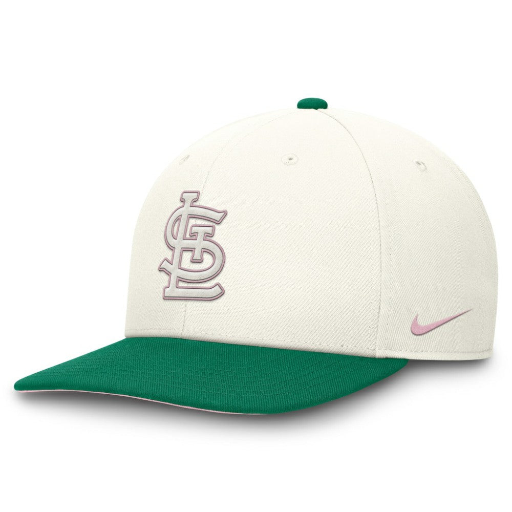 St. Louis Cardinals Sail Pro Performance Snapback Hat - Cream/Green | Nike