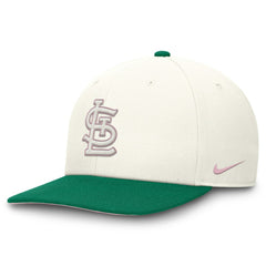 St. Louis Cardinals Sail Pro Performance Snapback Hat - Cream/Green | Nike