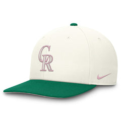 Colorado Rockies Sail Pro Performance Snapback Hat - Cream/Green | Nike