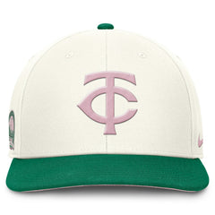 Minnesota Twins Sail Pro Performance Snapback Hat - Cream/Green | Nike