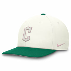 Cleveland Guardians Sail Pro Performance Snapback Hat - Cream/Green | Nike