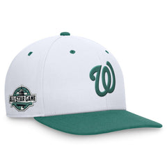 Washington Nationals Bicoastal Two-Tone Pro Performance Snapback Hat - White/Green | Nike