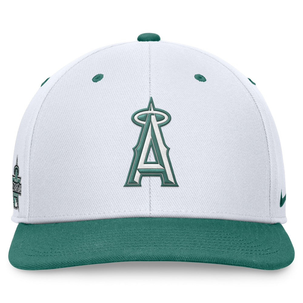 Los Angeles Angels Bicoastal Two-Tone Pro Performance Snapback Hat - White/Green | Nike