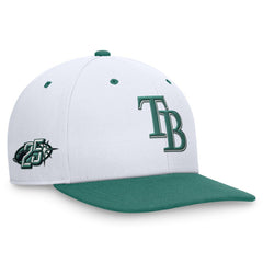 Tampa Bay Rays Bicoastal Two-Tone Pro Performance Snapback Hat - White/Green | Nike