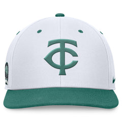 Minnesota Twins Bicoastal Two-Tone Pro Performance Snapback Hat - White/Green | Nike