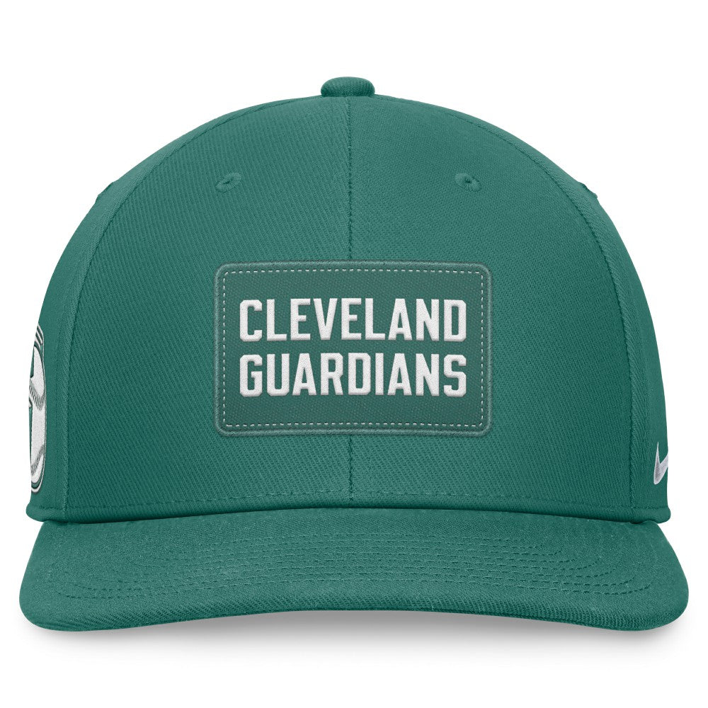 Cleveland Guardians Bicoastal Pro Performance Snapback Hat - Green | Nike