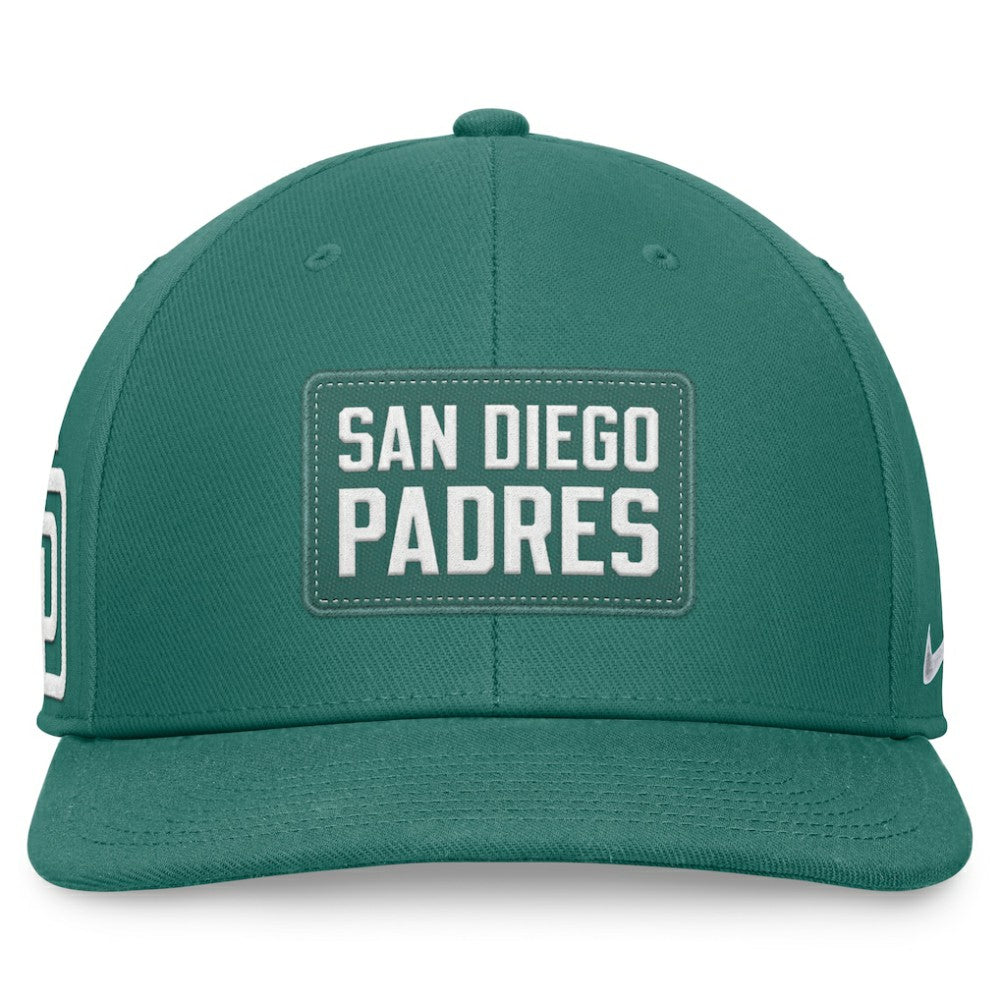 San Diego Padres Bicoastal Pro Performance Snapback Hat - Green | Nike