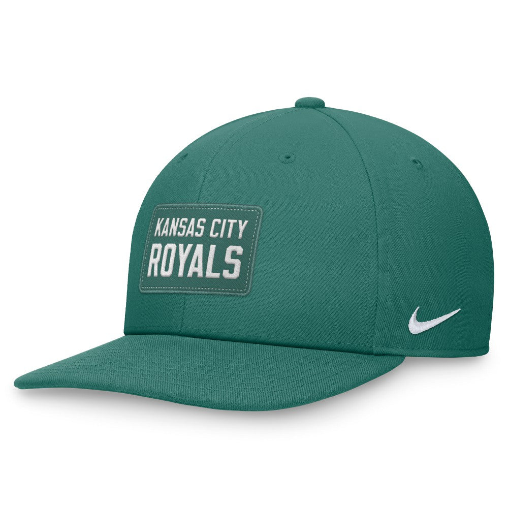 Kansas City Royals Bicoastal Pro Performance Snapback Hat - Green | Nike