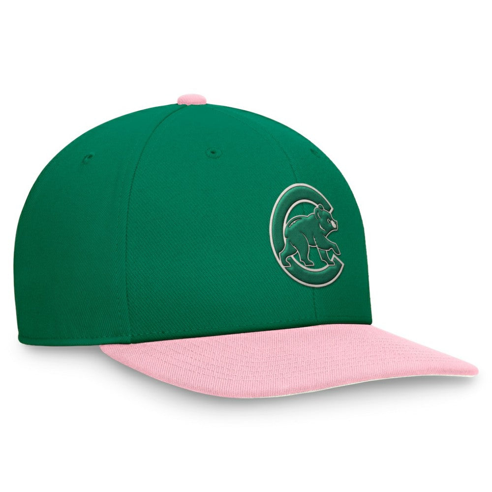 Chicago Cubs Malachite Pro Performance Snapback Hat - Green/Pink | Nike