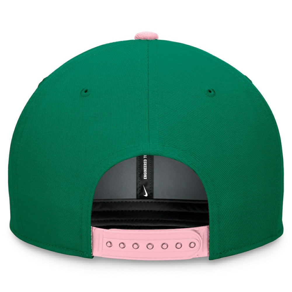 Chicago Cubs Malachite Pro Performance Snapback Hat - Green/Pink | Nike