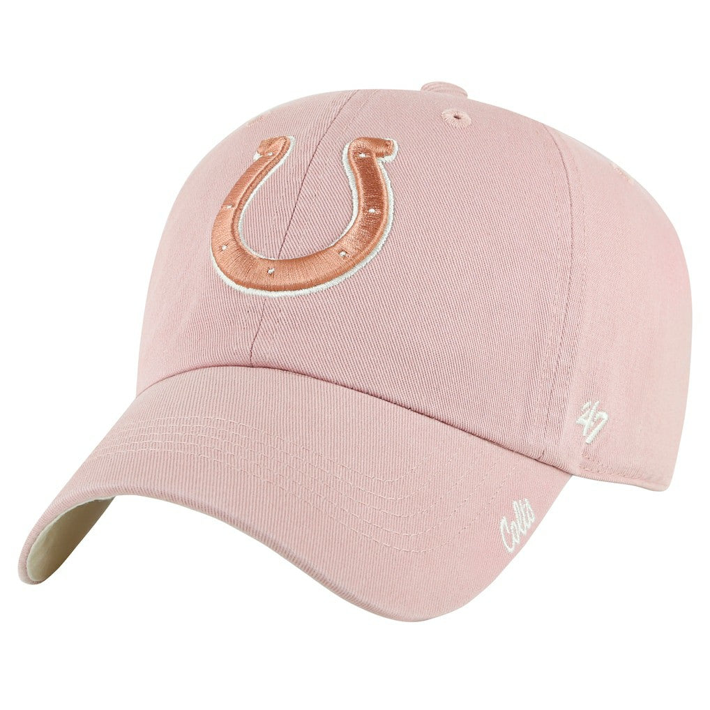 NFL Indianapolis Colts '47 Women's Ballpark Cheer Dusty Rose Clean Up Adjustable Hat