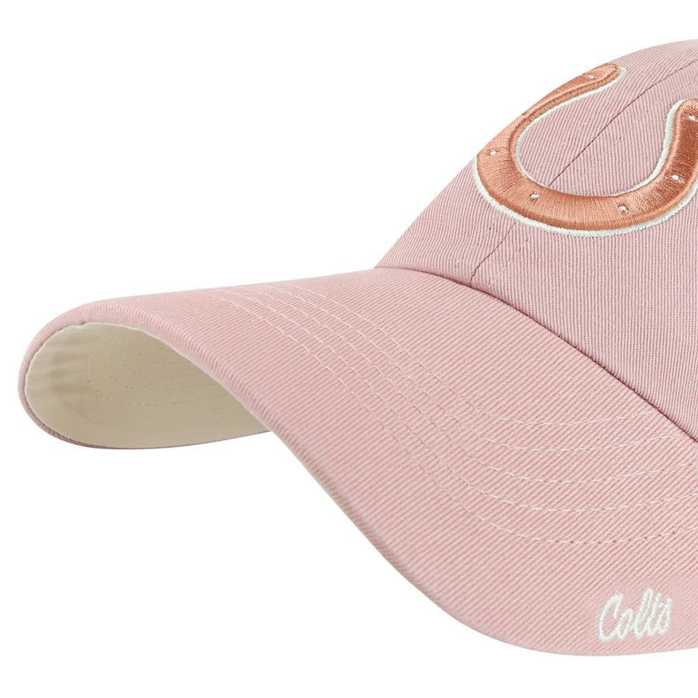 NFL Indianapolis Colts '47 Women's Ballpark Cheer Dusty Rose Clean Up Adjustable Hat