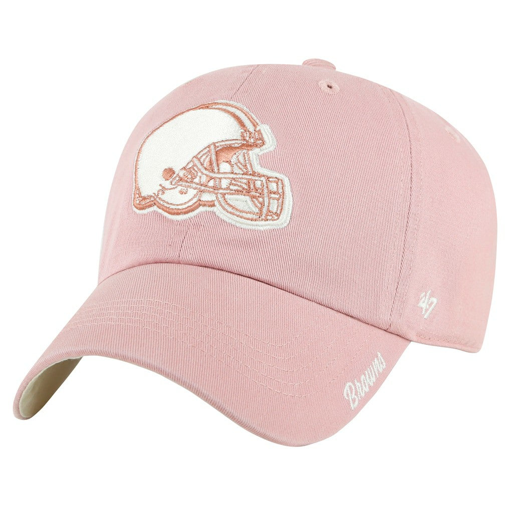 NFL Cleveland Browns '47 Women's Ballpark Cheer Dusty Rose Clean Up Adjustable Hat