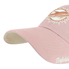 NFL Miami Dolphins '47 Women's Ballpark Cheer Dusty Rose Clean Up Adjustable Hat