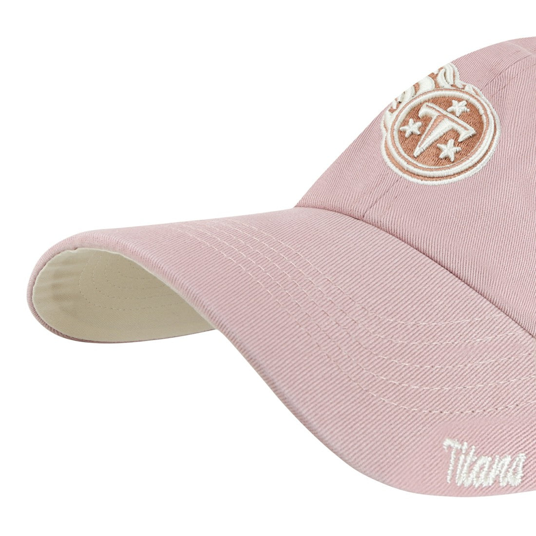 NFL Tennessee Titans '47 Women's Ballpark Cheer Dusty Rose Clean Up Adjustable Hat