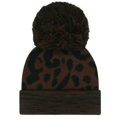 NFL New York Giants '47 Women's Cacao Cuffed Knit Hat with Pom