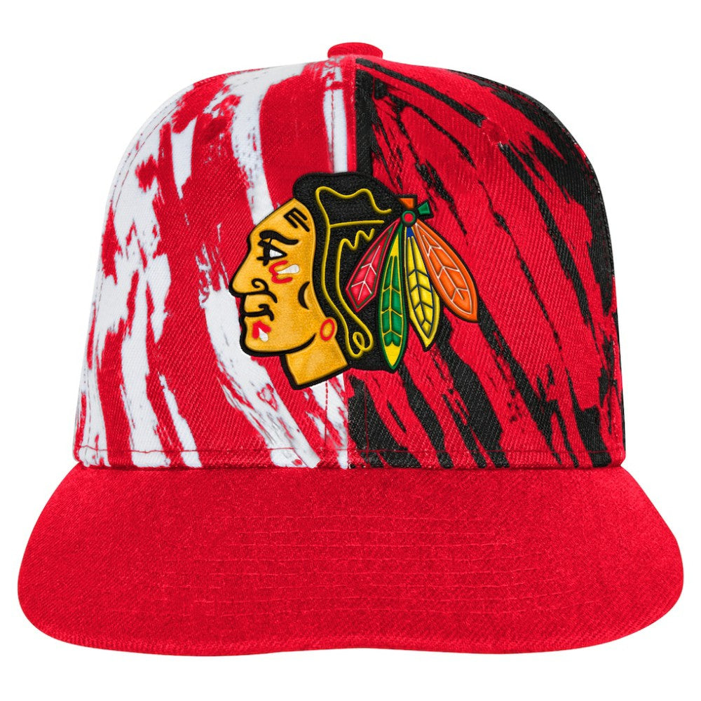 Chicago Blackhawks Youth Propel Flat Brim Snapback Hat