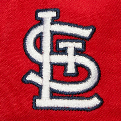 St. Louis Cardinals Team Tagged Snapback Hat - Red | Mitchell & Ness