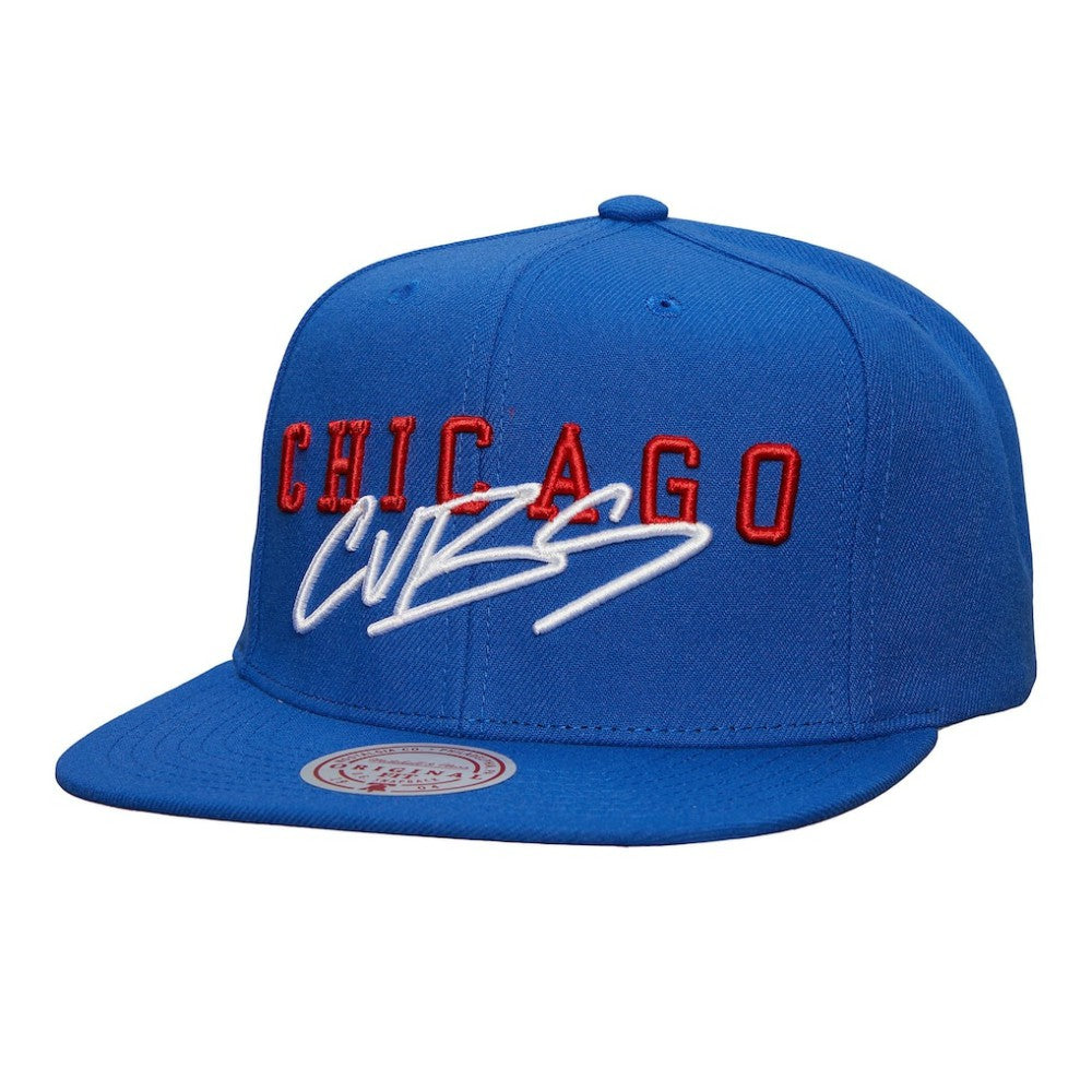 Chicago Cubs Team Tagged Snapback Hat - Royal | Mitchell & Ness