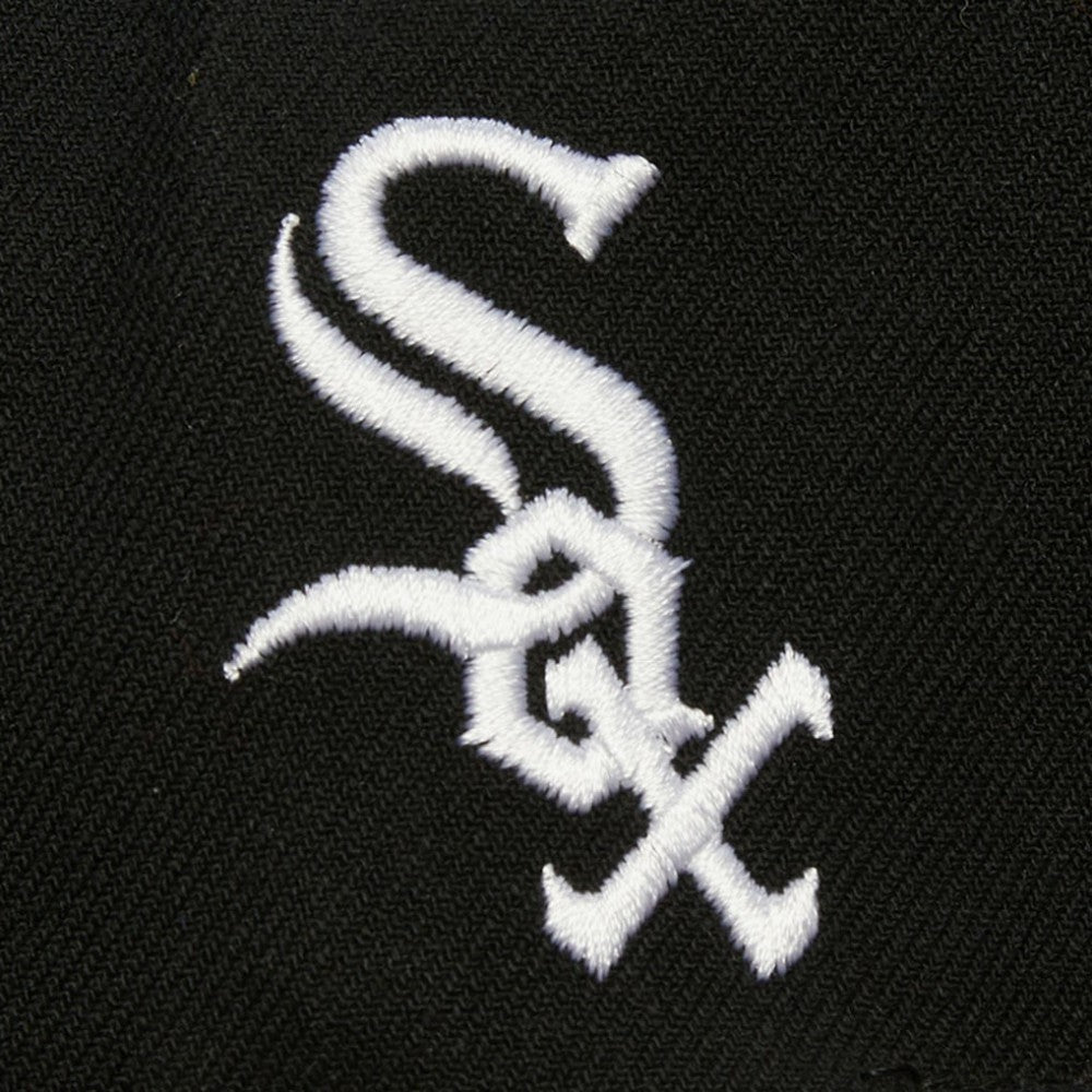 Chicago White Sox Team Tagged Snapback Hat - Black | Mitchell & Ness