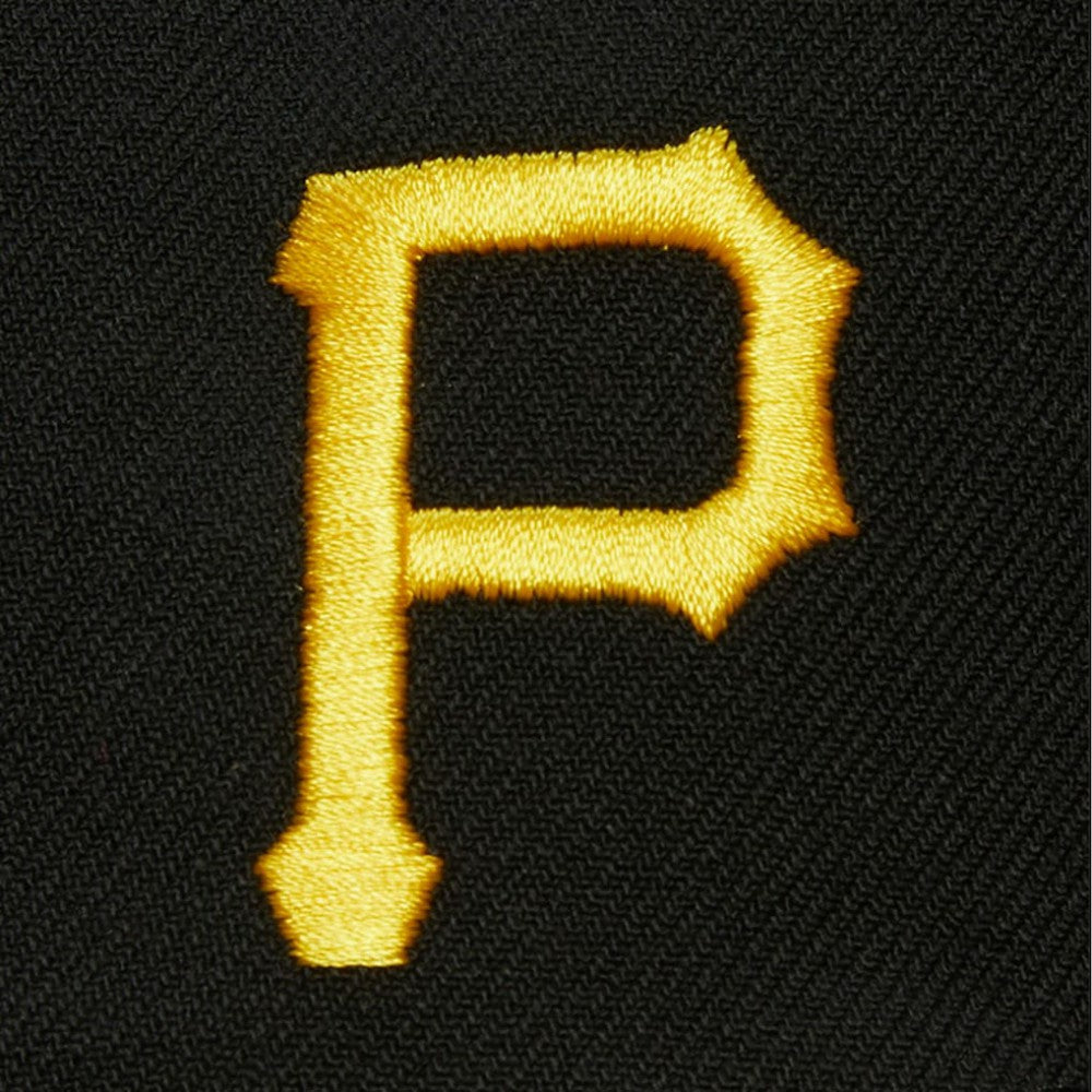 Pittsburgh Pirates Team Tagged Snapback Hat - Black | Mitchell & Ness