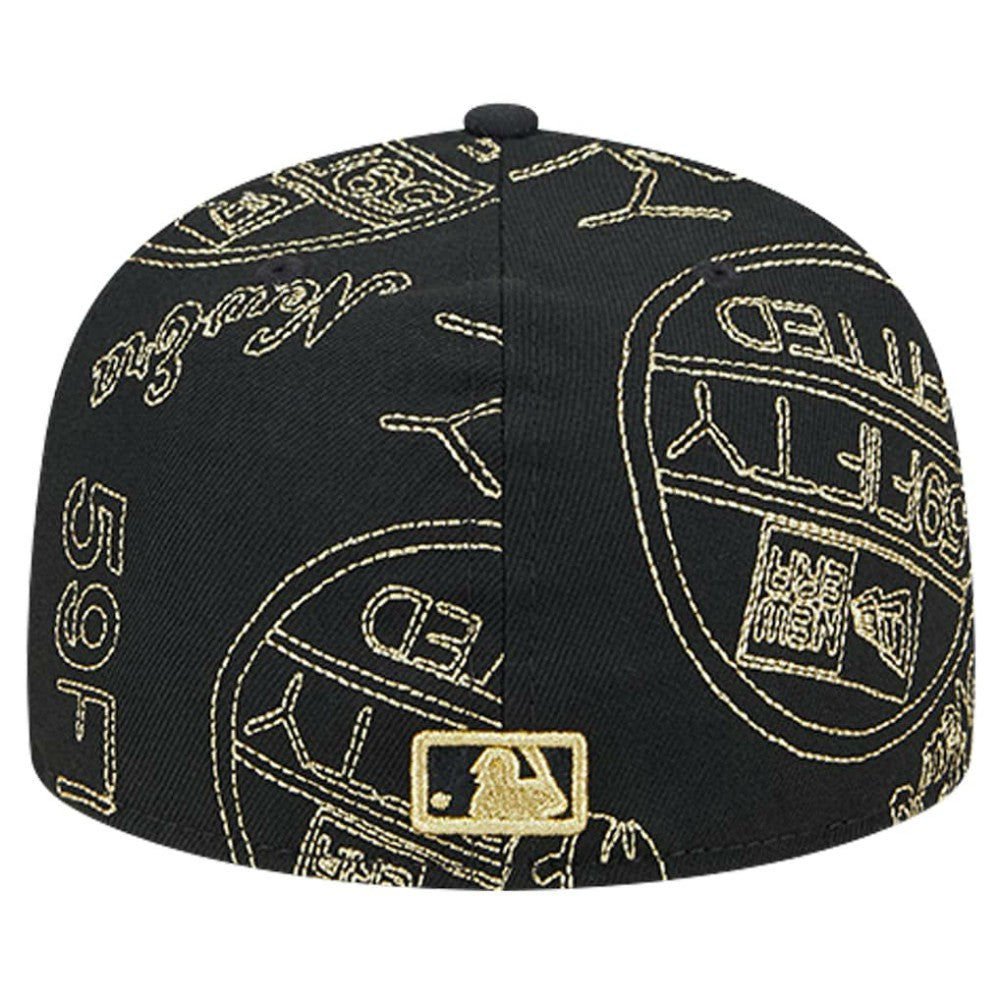Arizona Diamondbacks 59FIFTY Day Allover Fitted Hat - Black | New Era