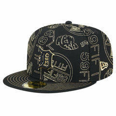 Detroit Tigers 59FIFTY Day Allover Fitted Hat - Black | New Era