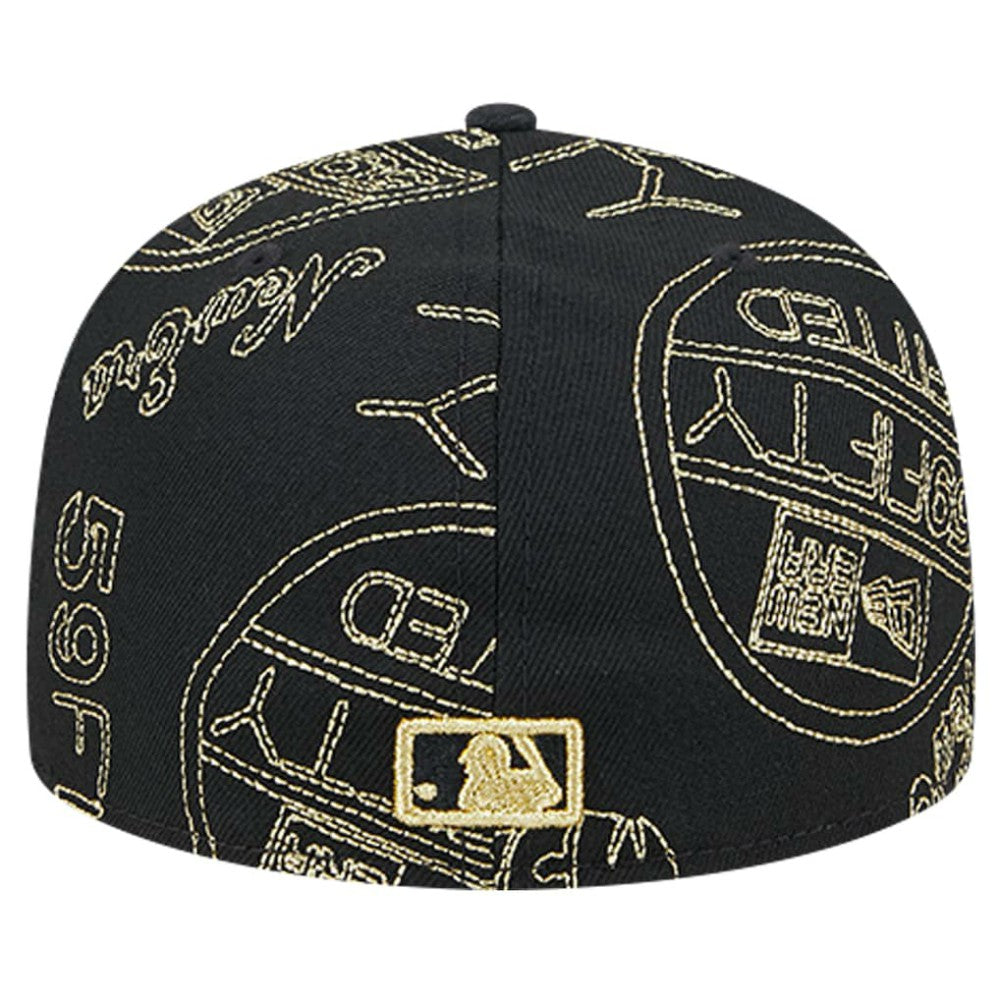 Detroit Tigers 59FIFTY Day Allover Fitted Hat - Black | New Era