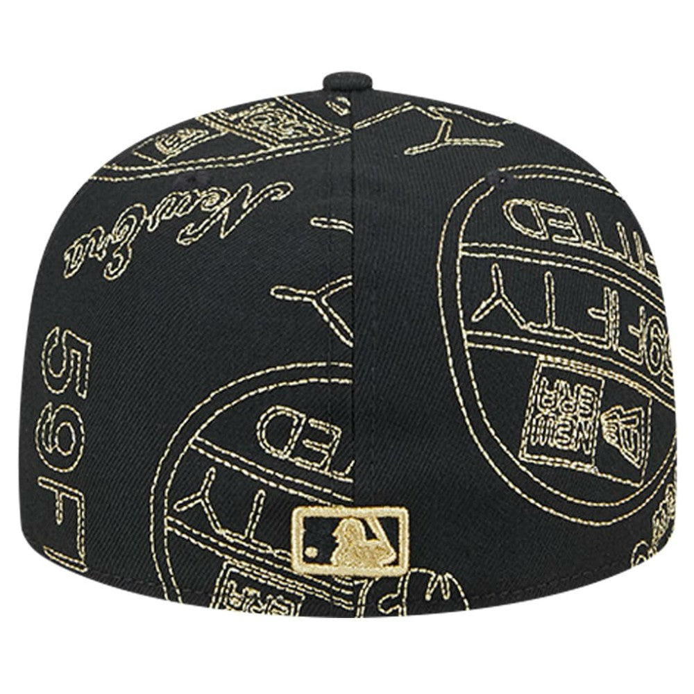 St. Louis Cardinals 59FIFTY Day Allover Fitted Hat - Black | New Era