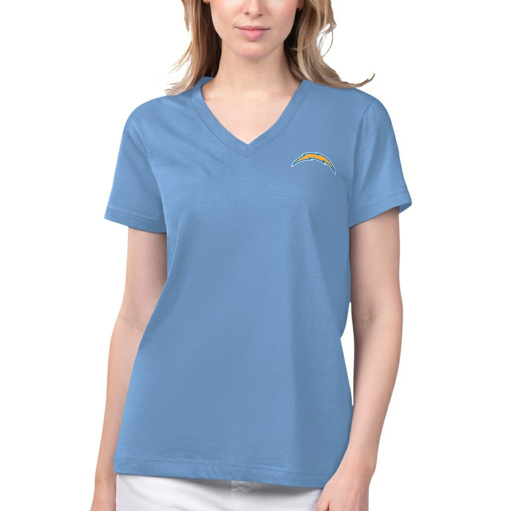 NFL Los Angeles Chargers Margaritaville Women's Game Time V-Neck T-Shirt