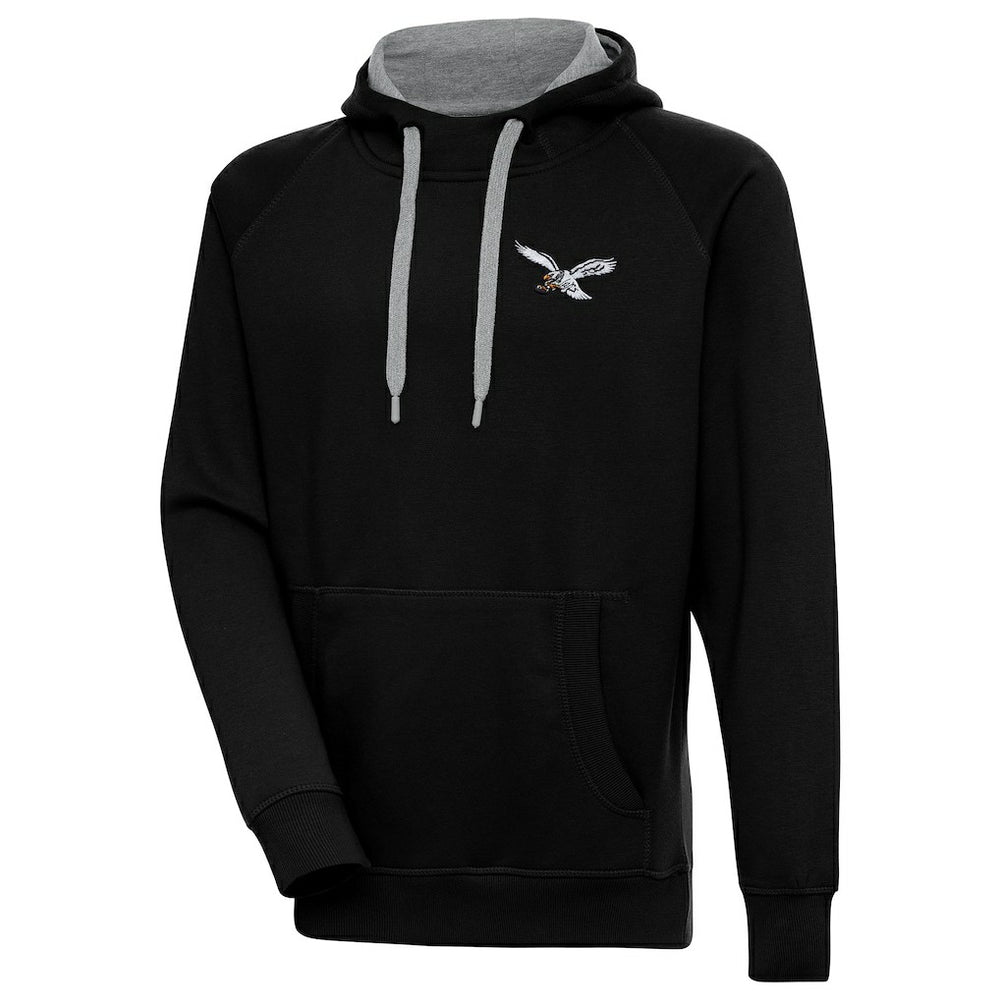 NFL Philadelphia Eagles Antigua Throwback Logo Victory Pullover Hoodie