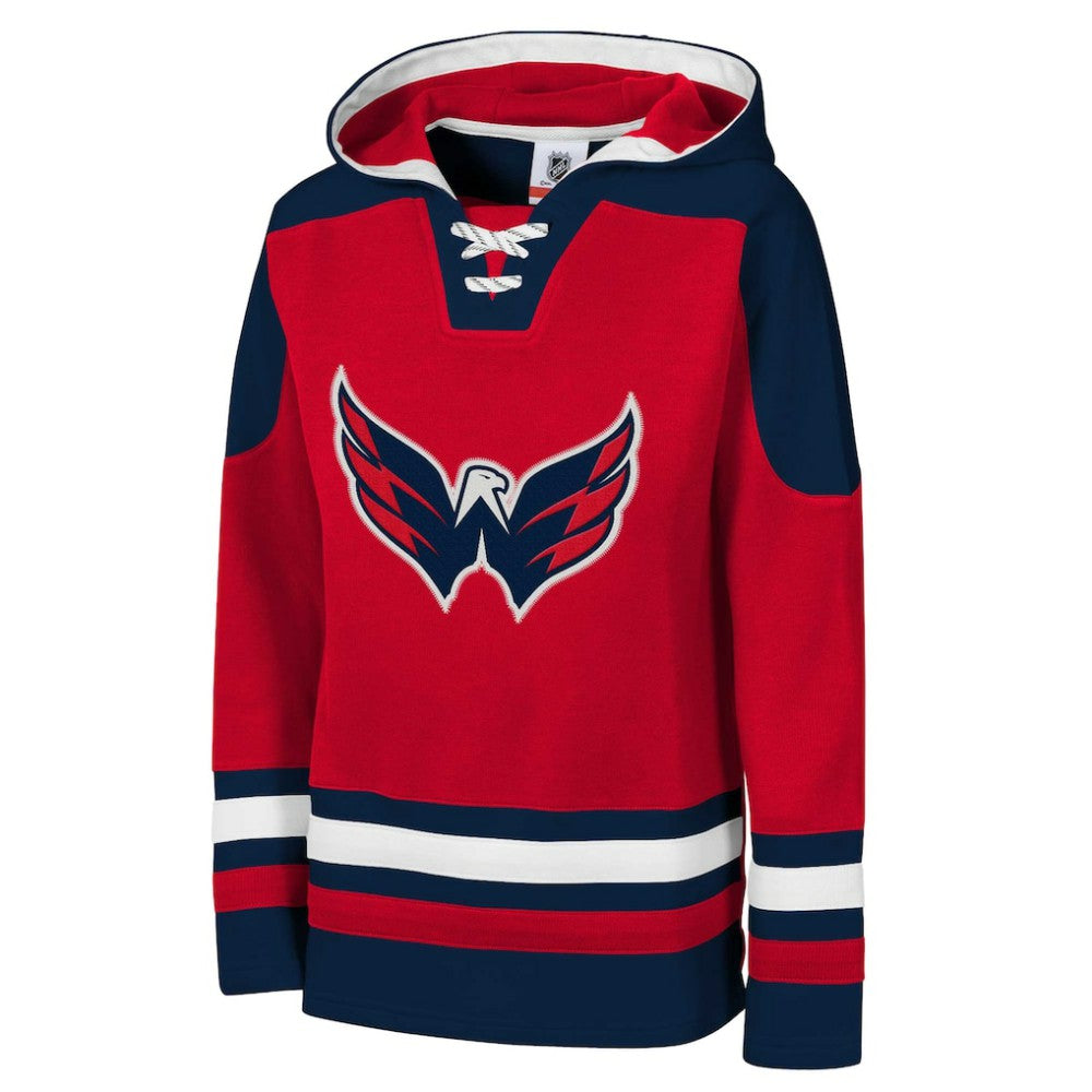 Washington Capitals Youth Ageless Must Have Home V-Neck Pullover Hoodie