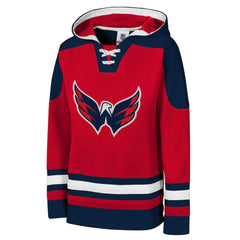 Washington Capitals Youth Ageless Must Have Home V-Neck Pullover Hoodie