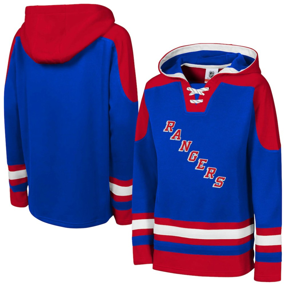 New York Rangers Youth Ageless Must Have Home V-Neck Pullover Hoodie