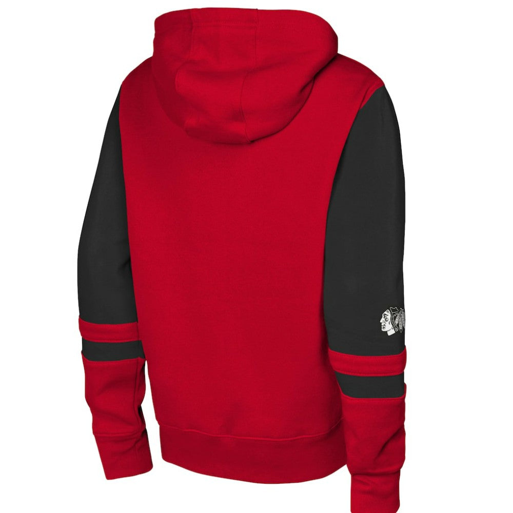 Chicago Blackhawks Youth Face Off Full-Zip Hoodie