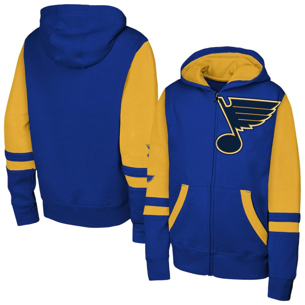 St. Louis Blues Youth Face Off Full-Zip Hoodie