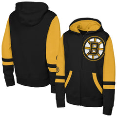 Boston Bruins Youth Face Off Full-Zip Hoodie