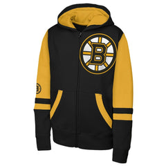 Boston Bruins Youth Face Off Full-Zip Hoodie