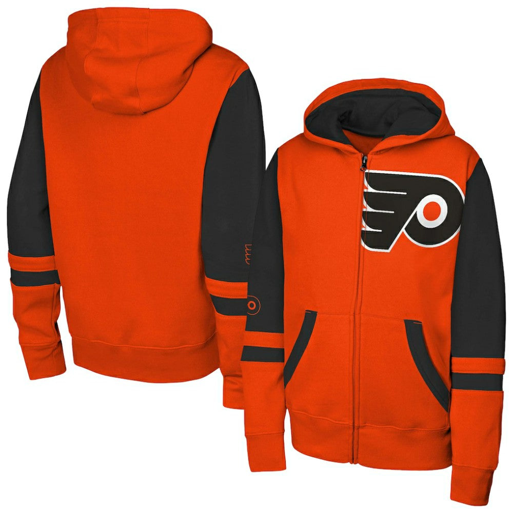 Philadelphia Flyers Youth Face Off Full-Zip Hoodie