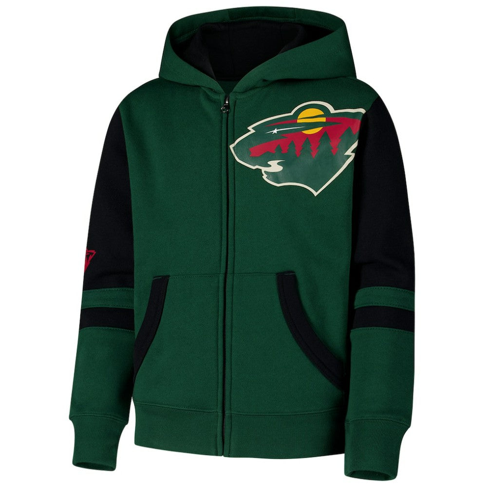 Minnesota Wild Youth Face Off Full-Zip Hoodie
