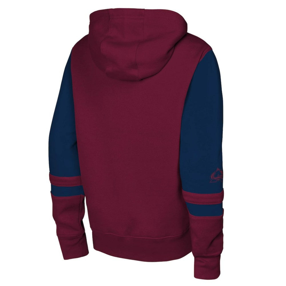 Colorado Avalanche Youth Face Off Full-Zip Hoodie