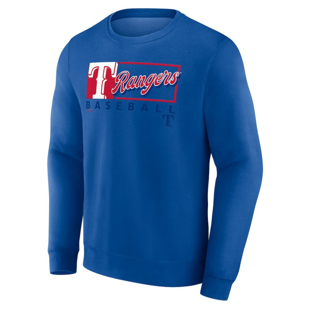 Texas Rangers Profile Big & Tall Pullover Sweatshirt - Royal