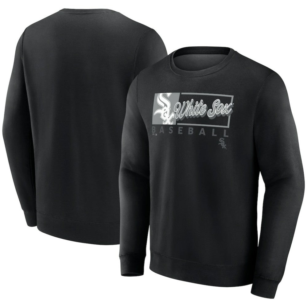 Chicago White Sox Profile Big & Tall Pullover Sweatshirt - Black