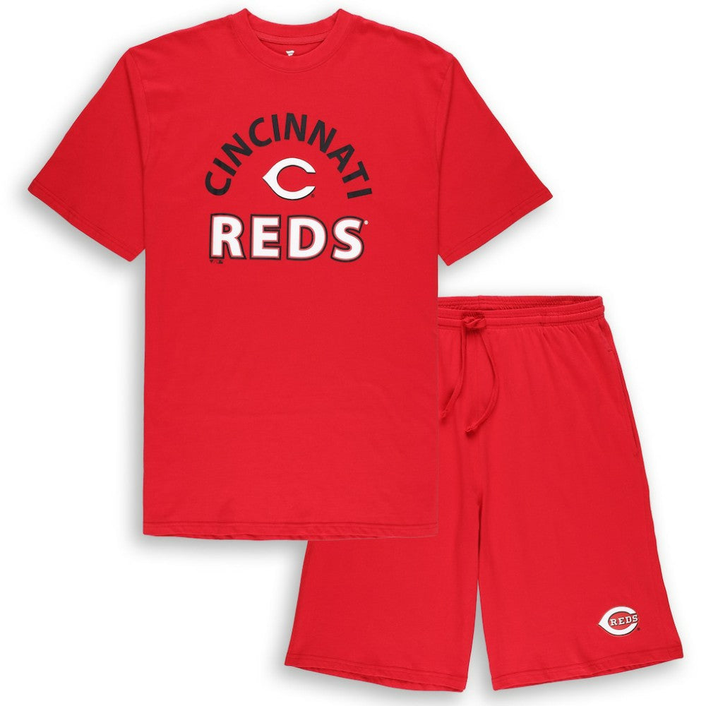 Cincinnati Reds Profile Big & Tall T-Shirt & Shorts Combo Set