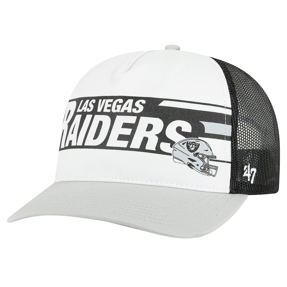 NFL Las Vegas Raiders '47 Stack Line Hitch Trucker Adjustable Hat
