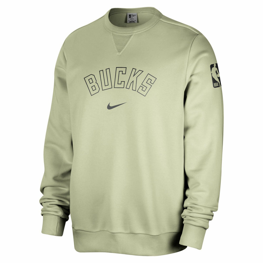 Milwaukee Bucks Courtside Standard Issue Performance Pullover Sweatshirt - Green | Nike outlet