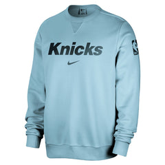 New York Knicks Courtside Standard Issue Performance Pullover Sweatshirt - Light Blue | Nike on sale